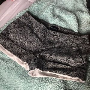 Black printed AE shorts